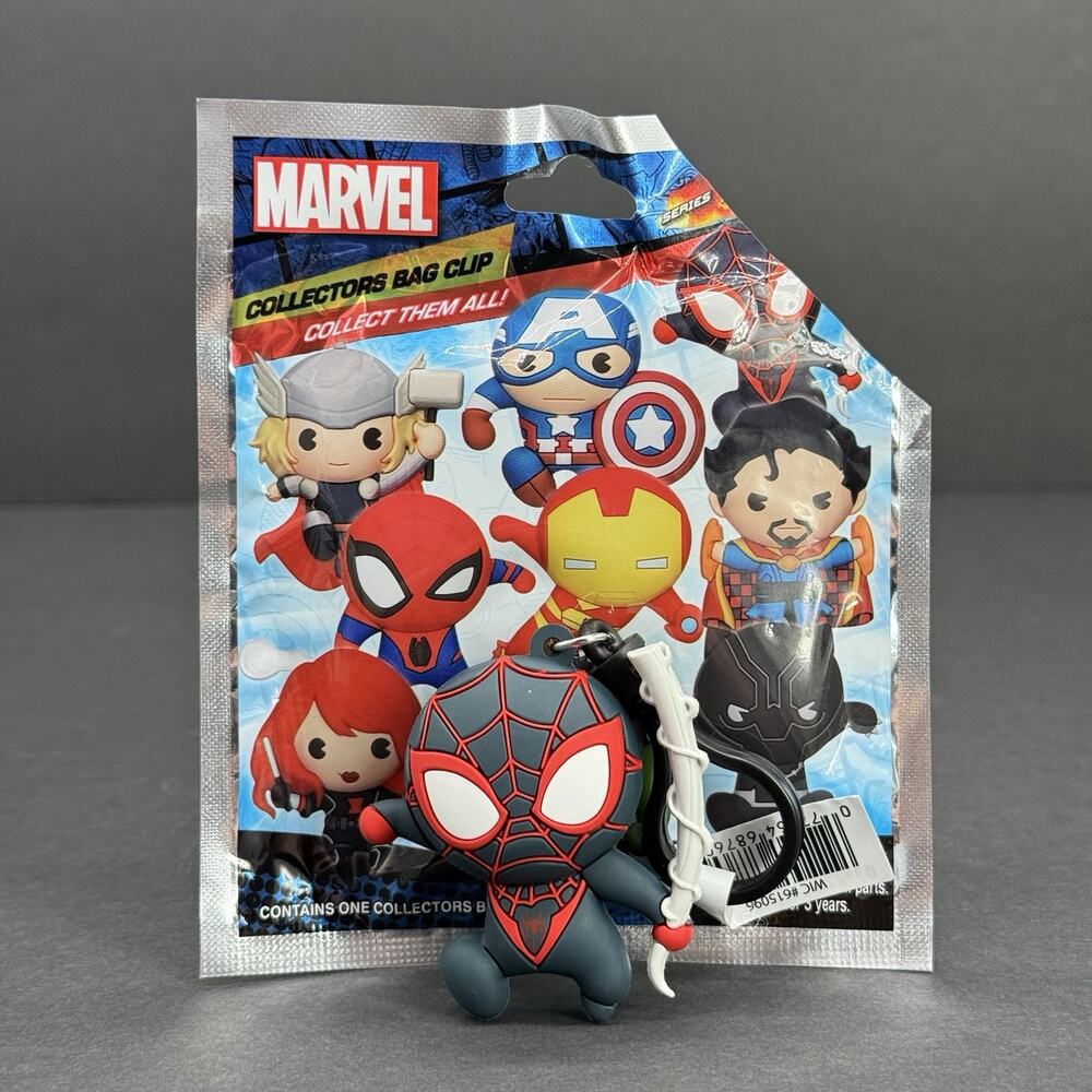 2026 Marvel Vinyl Collectors Bag Clip Keychain Spider-Man Miles Morales